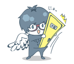 Suit and glasses is the angel sticker #5702744