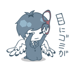 Suit and glasses is the angel sticker #5702754