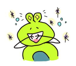 Frog of one year sticker #5702787