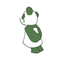 Chinese panda HACHI sticker #5703034