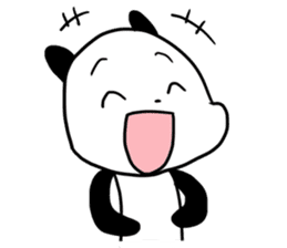 Cute panda dog sticker #5703078