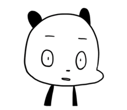 Cute panda dog sticker #5703082