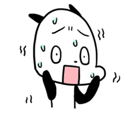 Cute panda dog sticker #5703085