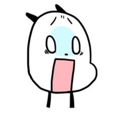 Cute panda dog sticker #5703086
