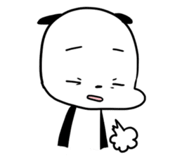 Cute panda dog sticker #5703087