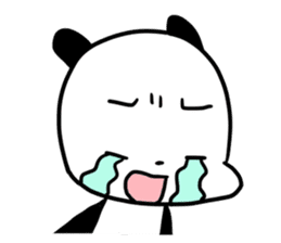 Cute panda dog sticker #5703089