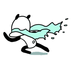 Cute panda dog sticker #5703090