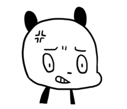 Cute panda dog sticker #5703094