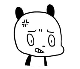 Cute panda dog sticker #5703094