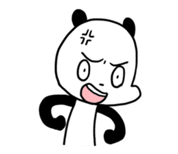 Cute panda dog sticker #5703095