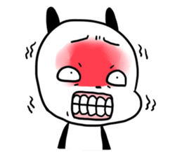 Cute panda dog sticker #5703096