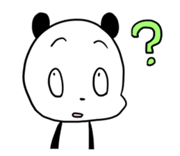 Cute panda dog sticker #5703101