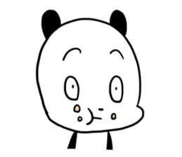 Cute panda dog sticker #5703102