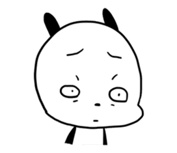 Cute panda dog sticker #5703103