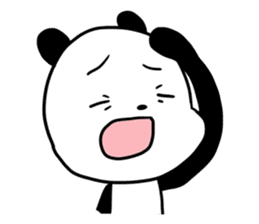 Cute panda dog sticker #5703108