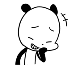 Cute panda dog sticker #5703110