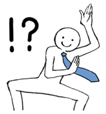 Dancing office worker 2 sticker #5703454