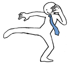 Dancing office worker 2 sticker #5703470