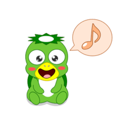 Cute Japanese monster Kappa sticker #5704046