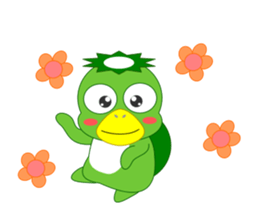 Cute Japanese monster Kappa sticker #5704050