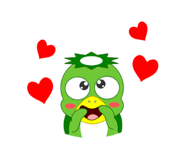 Cute Japanese monster Kappa sticker #5704052