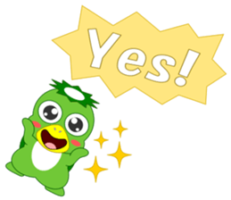 Cute Japanese monster Kappa sticker #5704054