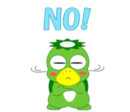 Cute Japanese monster Kappa sticker #5704056