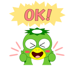 Cute Japanese monster Kappa sticker #5704058