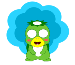 Cute Japanese monster Kappa sticker #5704064