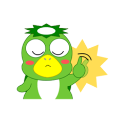 Cute Japanese monster Kappa sticker #5704068
