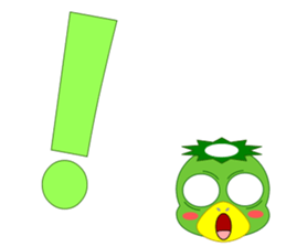 Cute Japanese monster Kappa sticker #5704076