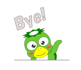 Cute Japanese monster Kappa sticker #5704084