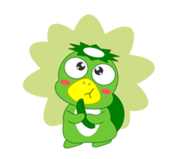 Cute Japanese monster Kappa sticker #5704086