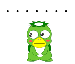 Cute Japanese monster Kappa sticker #5704106