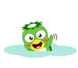 Cute Japanese monster Kappa sticker #5704109