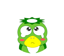 Cute Japanese monster Kappa sticker #5704111