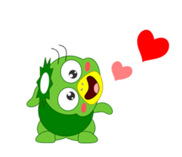 Cute Japanese monster Kappa sticker #5704114