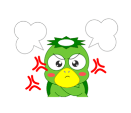 Cute Japanese monster Kappa sticker #5704115
