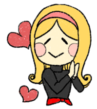 marie -the fluffy girl-(eng) sticker #5704156