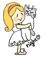 marie -the fluffy girl-(eng) sticker #5704159