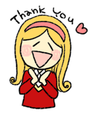 marie -the fluffy girl-(eng) sticker #5704161