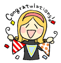 marie -the fluffy girl-(eng) sticker #5704163