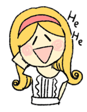 marie -the fluffy girl-(eng) sticker #5704164