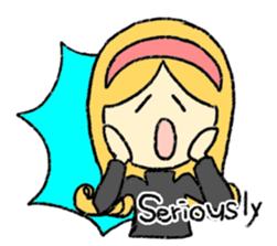 marie -the fluffy girl-(eng) sticker #5704165