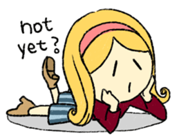 marie -the fluffy girl-(eng) sticker #5704167