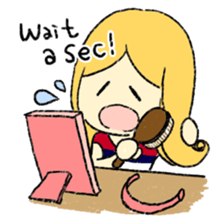 marie -the fluffy girl-(eng) sticker #5704168