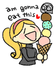 marie -the fluffy girl-(eng) sticker #5704170