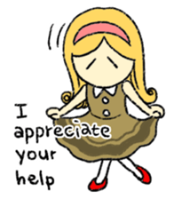 marie -the fluffy girl-(eng) sticker #5704171