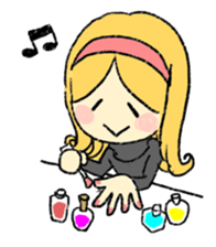 marie -the fluffy girl-(eng) sticker #5704174