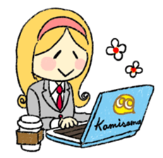 marie -the fluffy girl-(eng) sticker #5704176